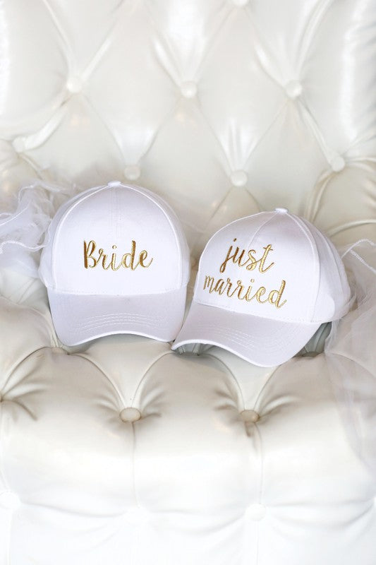 Wedding Bride Baseball Cap with Lace Veil