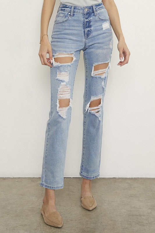 Ripped Boyfriend Jeans