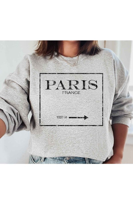 PARIS FRANCE GRAPHIC PLUS SIZE SWEATSHIRT