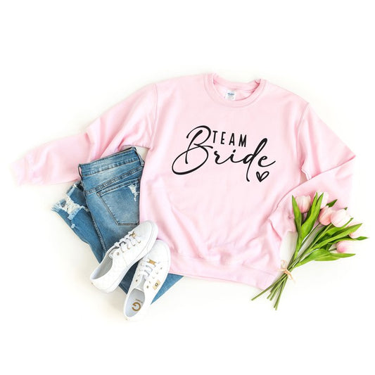 Team Bride Script Graphic Sweatshirt