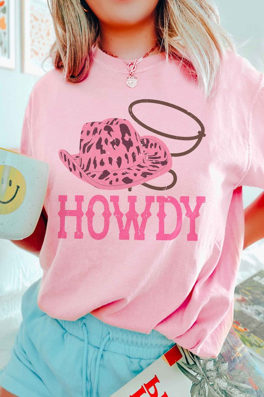 HOWDY COWBOY HAT GRAPHIC TEE