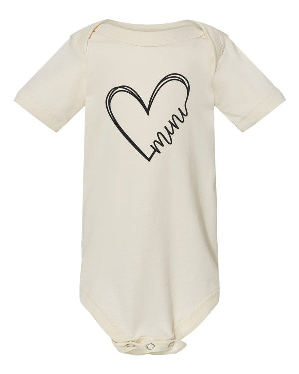 ONESIE Heart Mini Graphic Baby Onesie