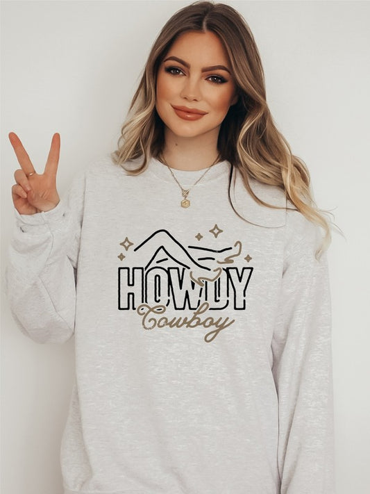 Howdy Graphic Crewneck Sweatshirt