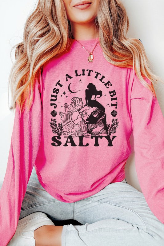 Just a Little Bit Salty Mermaid Graphic Tee