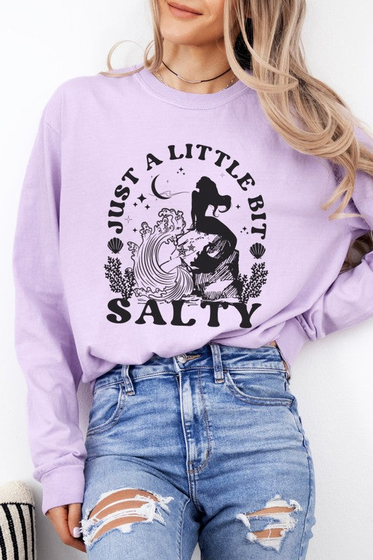 Just a Little Bit Salty Mermaid Graphic Tee