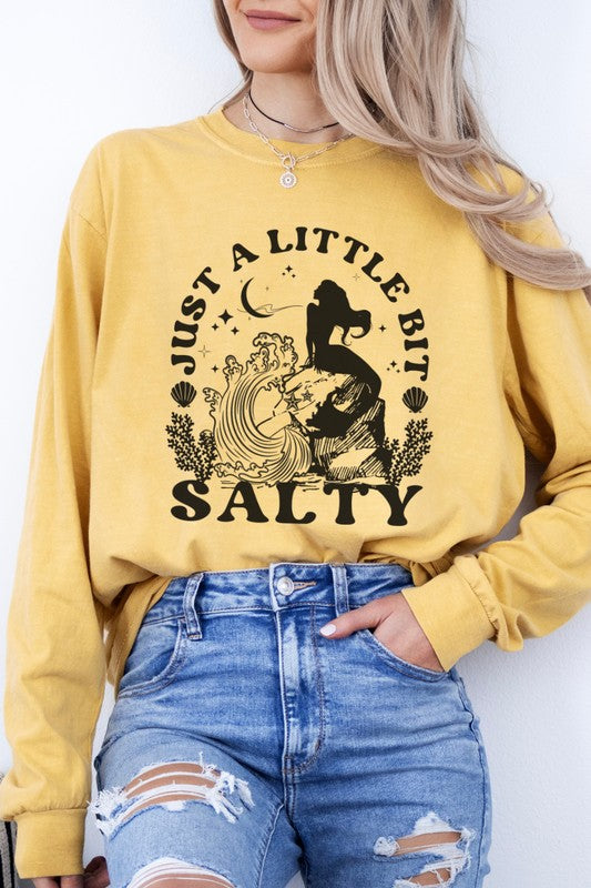 Just a Little Bit Salty Mermaid Graphic Tee