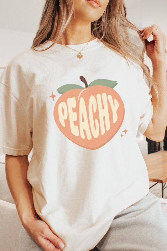 Peachy Cute Peach Summer Graphic Tee