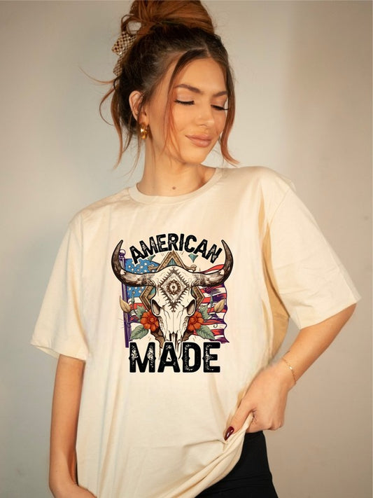 America Made Crew Neck Softstyle Tee