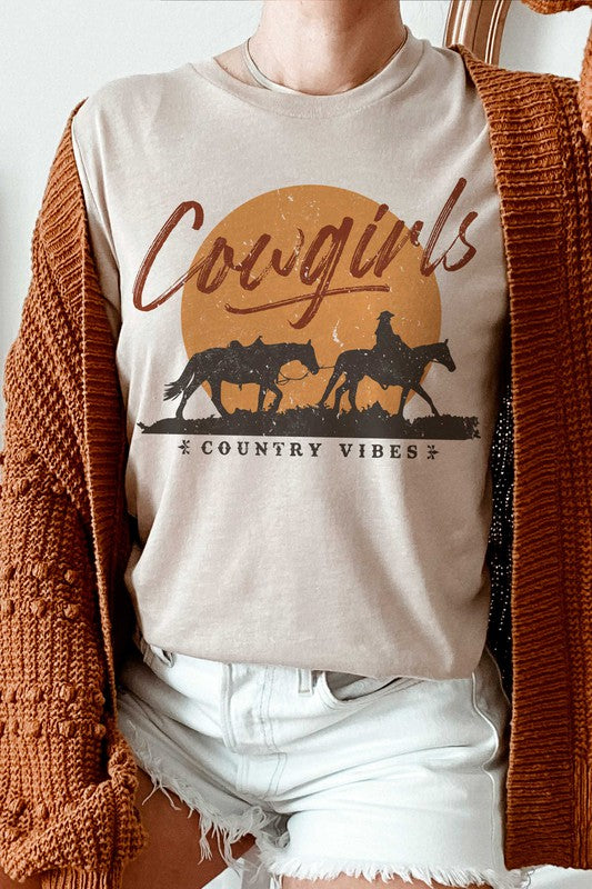 COWGIRLS COUNTRY VIBES Graphic Tee