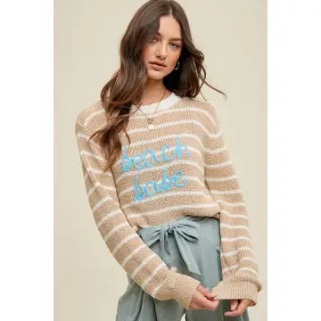 Multi-Striped Lightweight Sweater