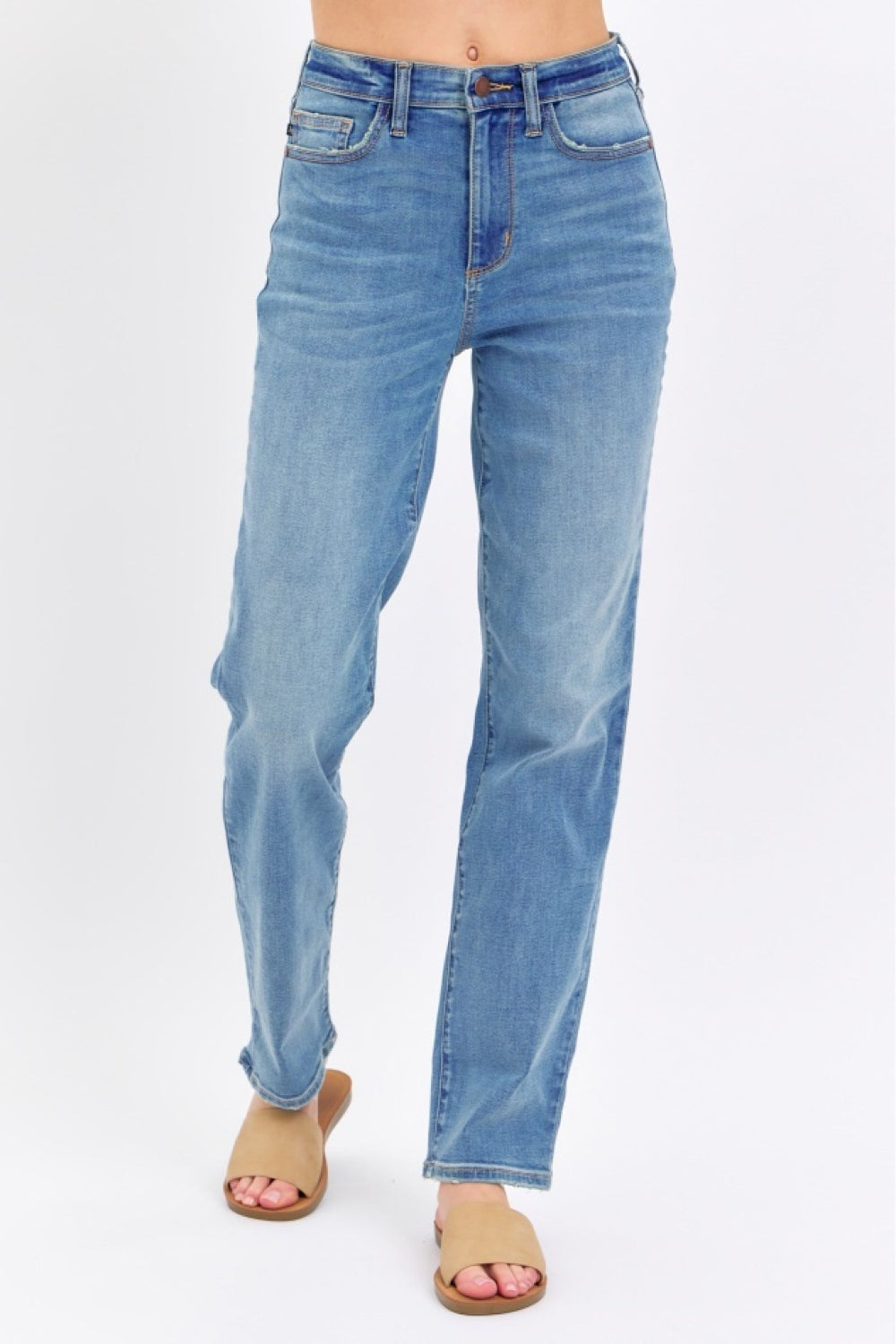 Judy Blue Full Size High Waist Straight Jeans